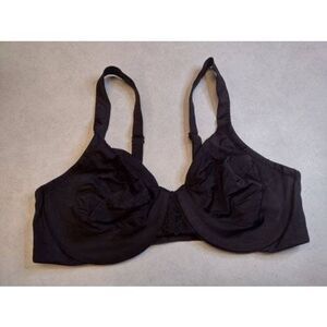 Olga Women's Comfort Sleek Minimizer Underwire Bra 35128 Solid Black Size 38C